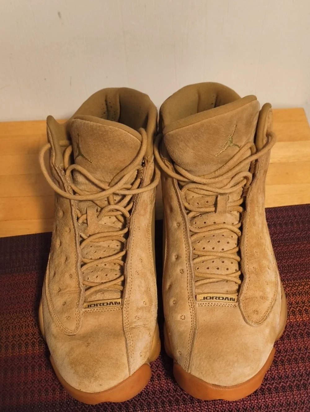Nike Air Jordan Shoes Mens Sz 12.5 13 Retro Wheat Sneakers 414571-705 Brown